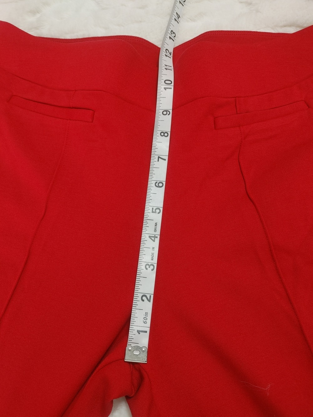 Cato True Red Straight-Leg Dress Pants MP - Picture 4 of 8